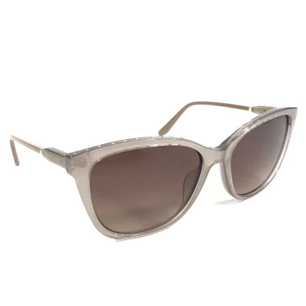 Juicy Couture Sunglasses JU635/G/S DXQHA Beige Glitter w/ Brown Gradient Lenses